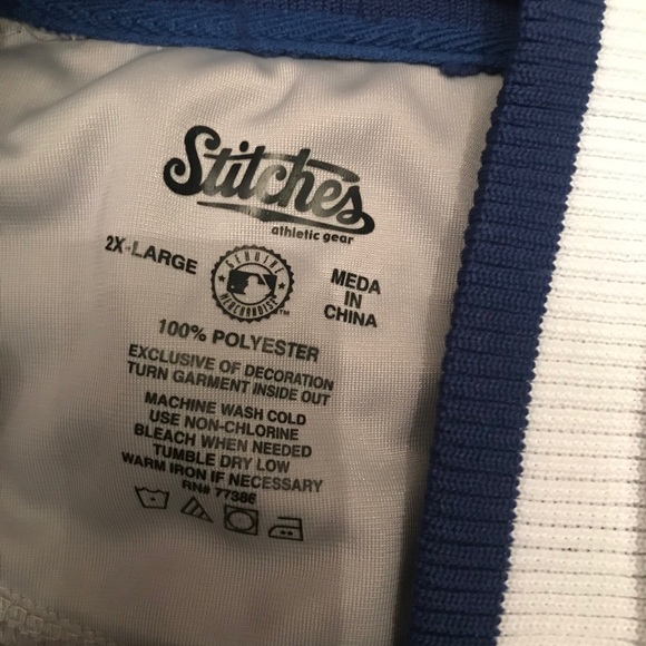 Men’s Gray Chicago Cubs Jacket by Stitches XXL Blue MLB logo 2x by Stitches - Picture 4 of 6